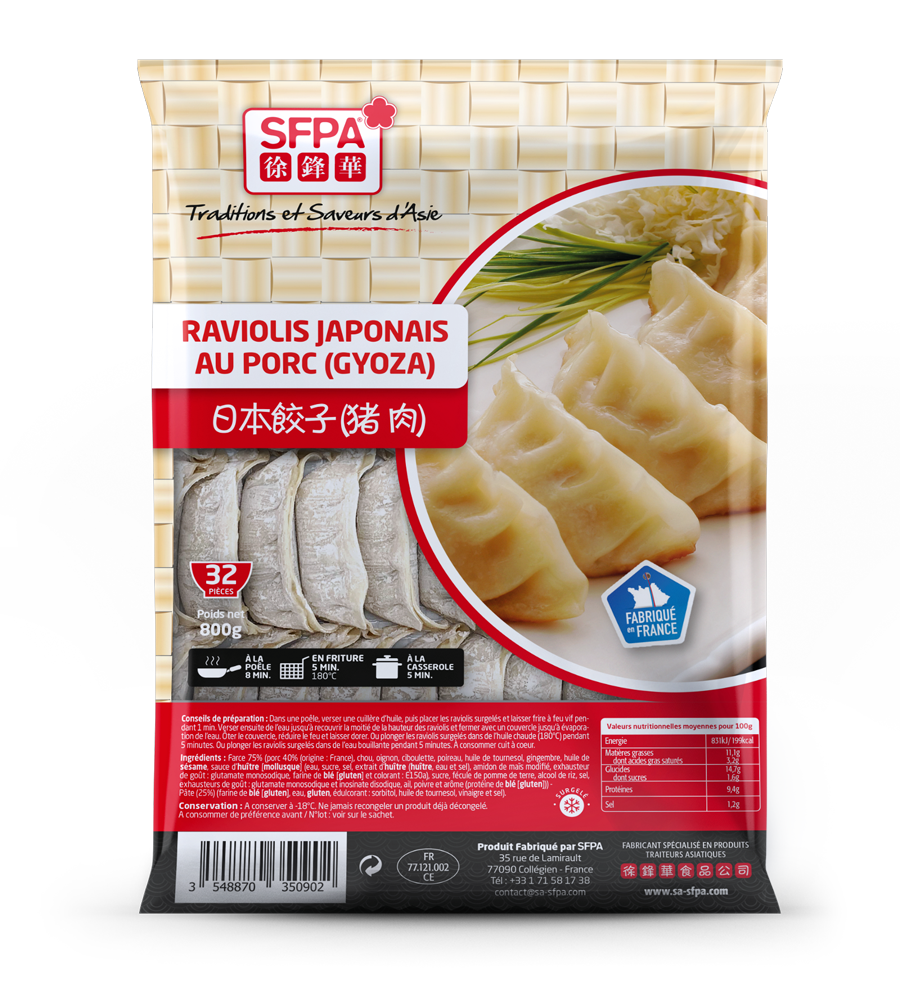 Raviolis japonais au porc (gyoza) - SFPA